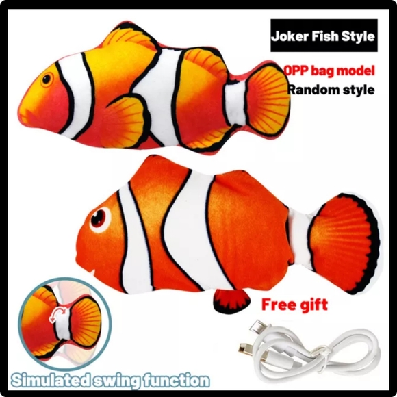 5/25 XL rechargeable cat toy fish flips like a real fish out of water new - Picture 8 of 12